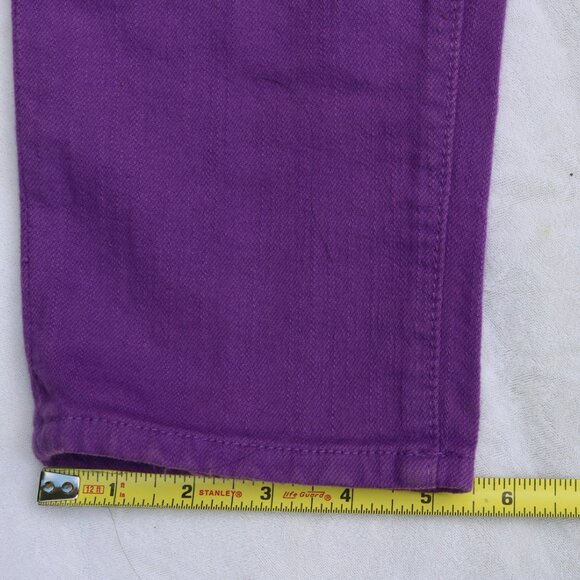 KATE SPADE New York Jeans 29 BROOME STREET PURPLE violet SKINNY Ankle denim pant - Picture 14 of 15